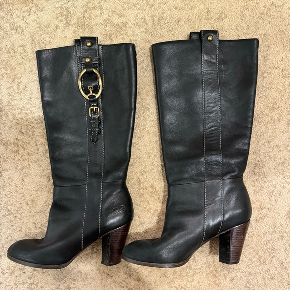 Lucky Brand Black Leather Boots - Picture 4 of 12